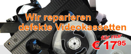 Defekte videokassetten auf dvd